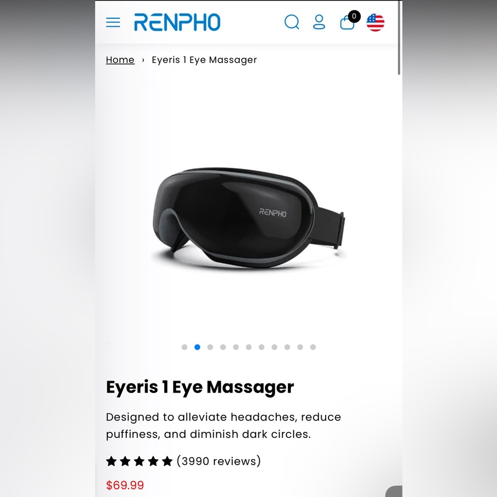 RENPHO EYE MASSAGER- BRAND NEW